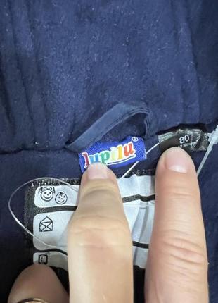 Комбінезон зимовий, всередині фліс 9-12 міс ріст 80, червоно-синій стан нового, сток,...