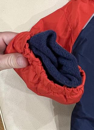 Комбінезон зимовий, всередині фліс 9-12 міс ріст 80, червоно-синій стан нового, сток,...