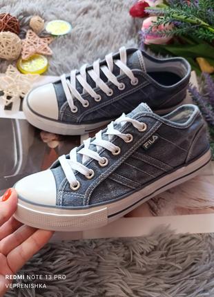 Джинсовые кеды оригинал fila