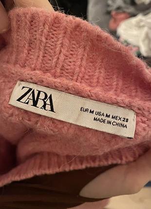 Розовый свитер zara 2