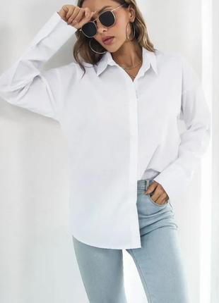 Сорочка, жіноча рубашка біла zara