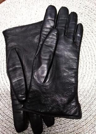 Перчатки кожанные, р.7 и 1/4, из германии, новые.