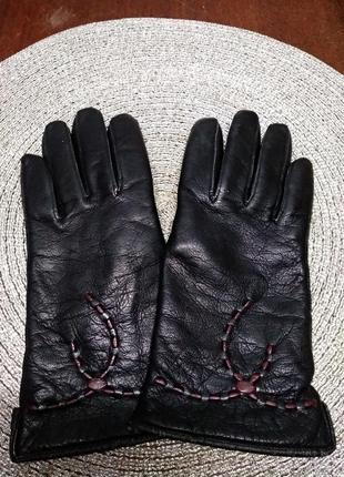 Перчатки кожанные, р.7 и 1/4, из германии, новые.