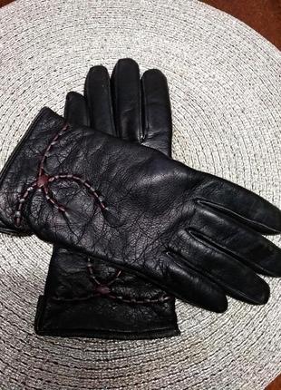 Перчатки кожанные, р.7 и 1/4, из германии, новые.