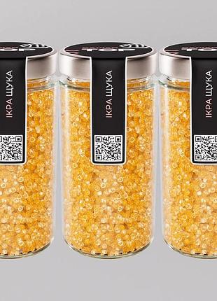 Набор из трех видов икорного продукта capsfood икра щука + щука + щука premium 500+500+500 граммов