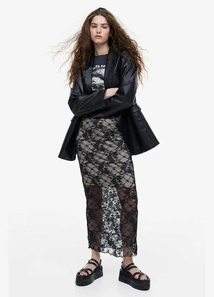 Кружевная юбка-карандаш