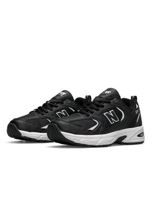 🩰женские кроссовки new balance 530 fleece termo black white