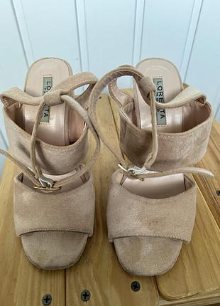 Босоніжки штучна замша