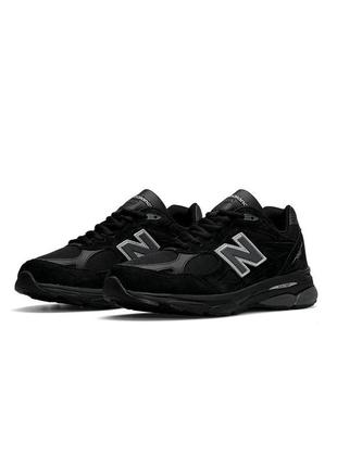 👟мужские кроссовки new balance 990 black white