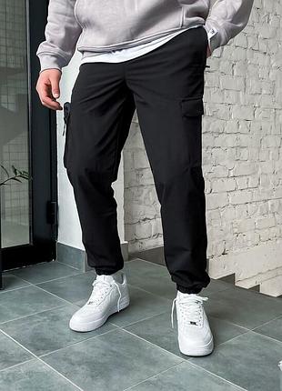 Повседневные черные штаны карго staff cargo sj2 black