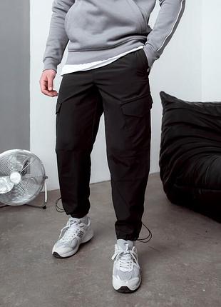 Всесезонные черные штаны карго staff cargo pa black