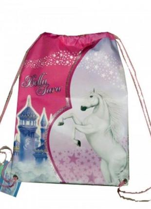Сумка спортивная для обуви или инвентаря детская на завязках bella sara