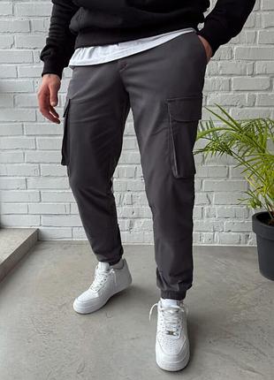Мужские серые штаны карго staff du cargo gray