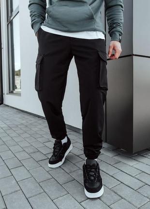Штаны карго черные staff cargo tao spandex black