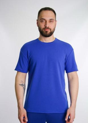 Футболка свободного кроя от intruder синего цвета loud