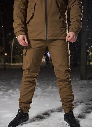 Штани чоловічі зимові intruder softshell. колір: кайот