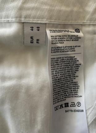 Белые джинсы- капри- батал/46/brend c&amp; a5 фото