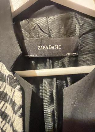 Теплый жакет в гусиную лапку zara размер s2 фото