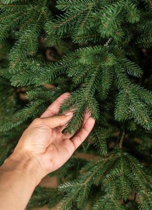 Литая альпийская елка 1,5м 150см зеленая новогодняя праздничная