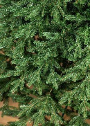 Литая альпийская елка 1,5м 150см зеленая новогодняя праздничная