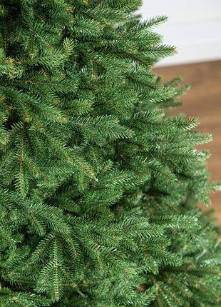 Литая альпийская елка 1,5м 150см зеленая новогодняя праздничная