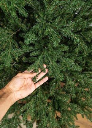 Литая альпийская елка 1,5м 150см зеленая новогодняя праздничная