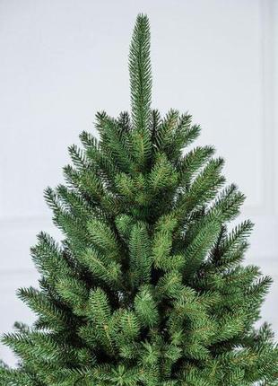 Литая альпийская елка 1,5м 150см зеленая новогодняя праздничная