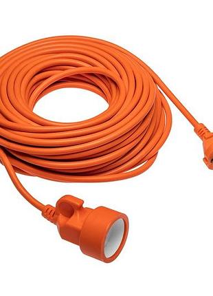 Удлинитель пвс 2*1,5 мм 10 м для электро и садового инструмента влагозащитный ip20