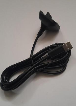 Usb зарядний кабель шнур для бездрот джойстика геймпада xbox 360 дріт зарядка