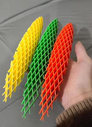 Іграшка-антистрес губка для рук fidget worm mic fidget worm помаранчевий4 фото