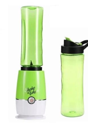 Блендер для приготовления коктейлей и смузи с двумя стаканами shaken take