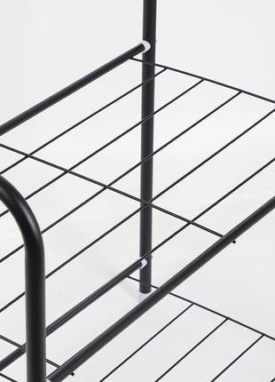 Стойка-вешалка для одежды напольная передвижная с полкой для обуви corridor rack...