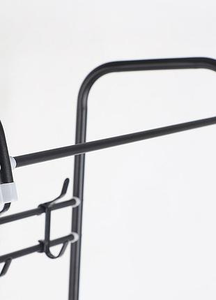 Стойка-вешалка для одежды напольная передвижная с полкой для обуви corridor rack...