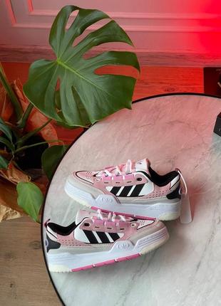 Кроссовки adidas adi2000 white beige pink4 фото