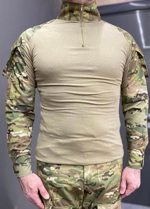 Армейская кофта убакс, мультикам, размер m, с пазами под локти, yakeda combat, тактическая рубашка убакс ll2 фото