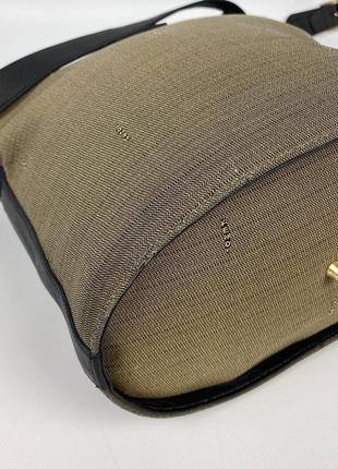 Вінтажна сумка fendi roma vintage оригінал шкіряна з довгою ручкою через плече10 фото