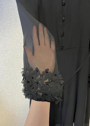 Шифонова чорна сукня monsoon4 фото