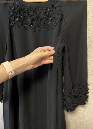 Шифонова чорна сукня monsoon5 фото
