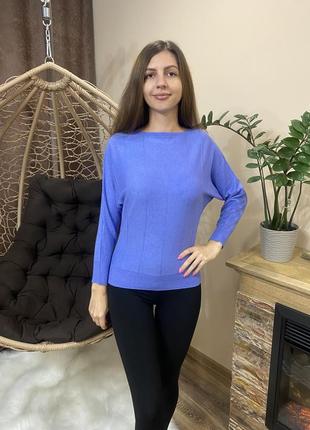 Светр теплий гольф кофта кофтинка нова синя