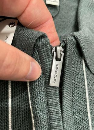 Свитер поло autograph m&amp;s шелк+вискоза+лиоцелл большого размера джемпер кардиган кофта