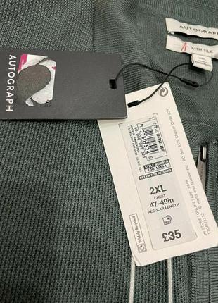 Свитер поло autograph m&amp;s шелк+вискоза+лиоцелл большого размера джемпер кардиган кофта