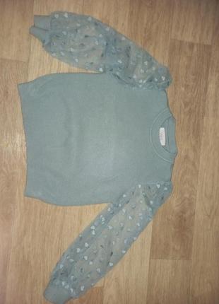 Кофта реглан zara 128 134 светр