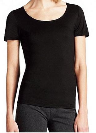 Uniqlo heattech черная футболка нижний слой термобелье