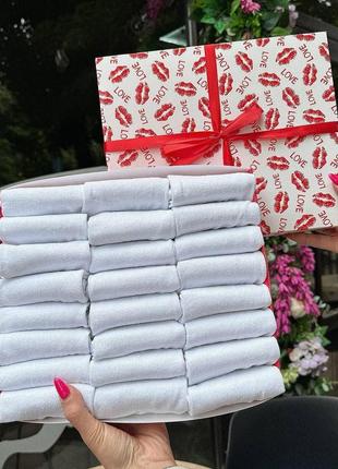 Набір жіночих коротких шкарпеток на 24 пари 36-40 р в коробці із стрічкою літо