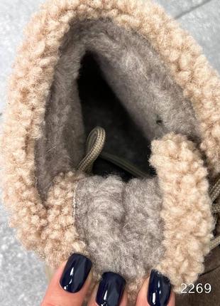 Ботинки зимние женские натуральная замша