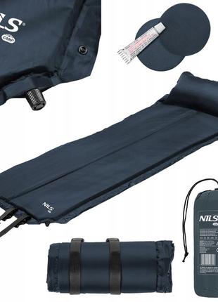 Самонадувний каремат, килимок nils camp nc4008 (57х188х2,5см) польща