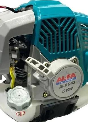 Бензокоса al-fa albc43 5 квт 6.2 л.с 52 см3 кущоріз, бензиновий тример, мотокоса