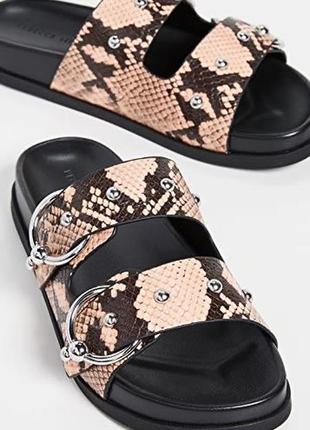 Шльопанці шльопки сандалі сланці зміїний принт дизайнерські10 фото