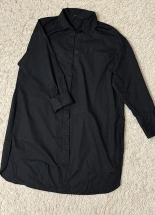 Черная рубашка zara