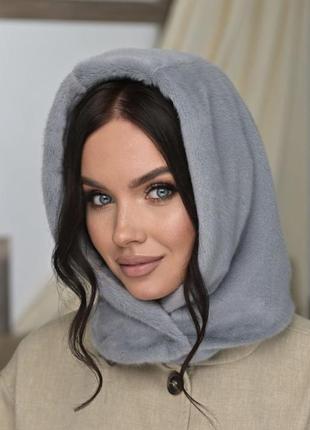 Капор из меха норки